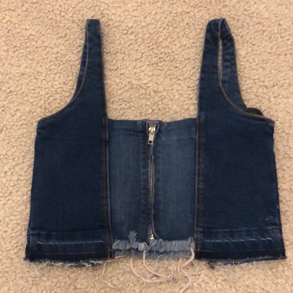 Zara jean crop top - Picture 2 of 4